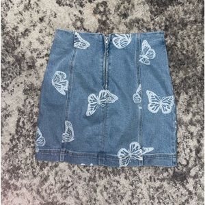Denim butterfly skirt